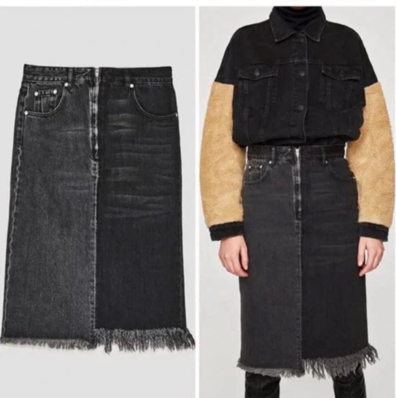 Magnifique jupe zara denim nv collection trop stylé 🖤🩶