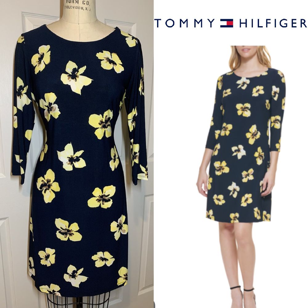 Tommy Hilfiger Dress black yellow floral 💛🖤