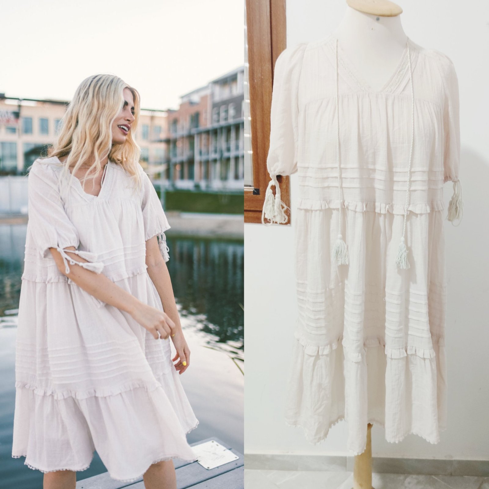 Trop chic robe 100%coton top qualité 