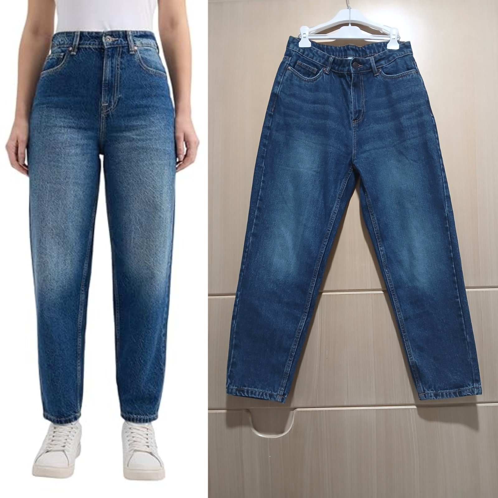  Jean Mom taille haute Janina 💙