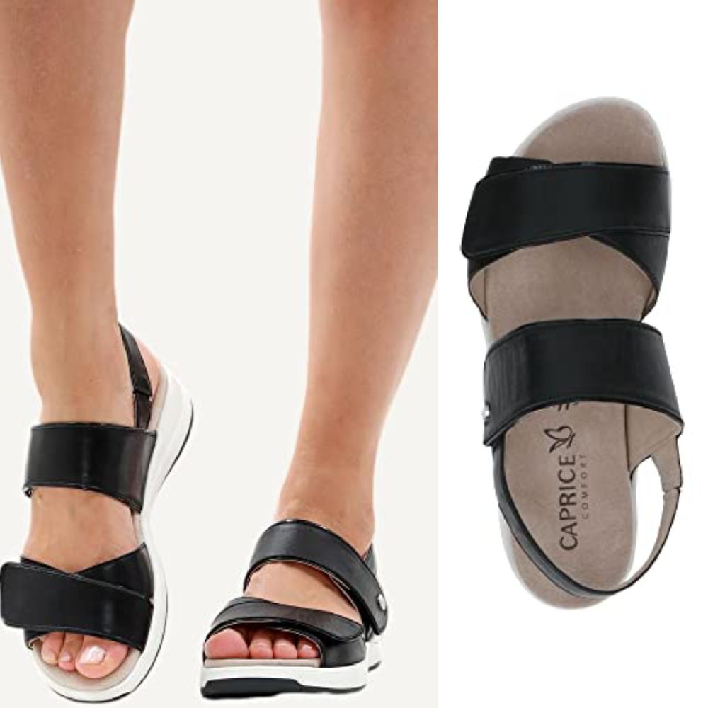 Magnifique sandales caprice super élégant orthopédique 🖤