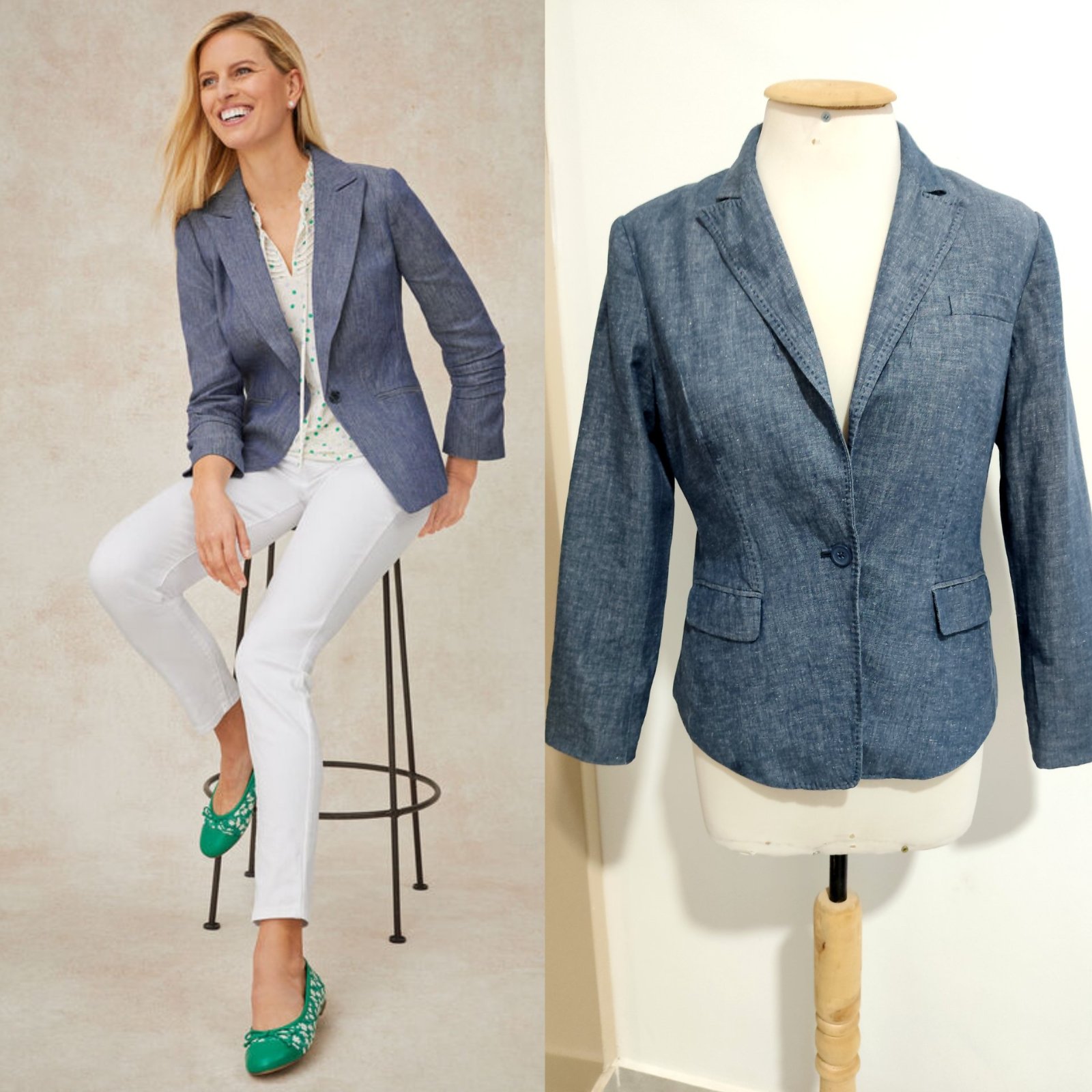 Magnifique blazer jean calvin klein