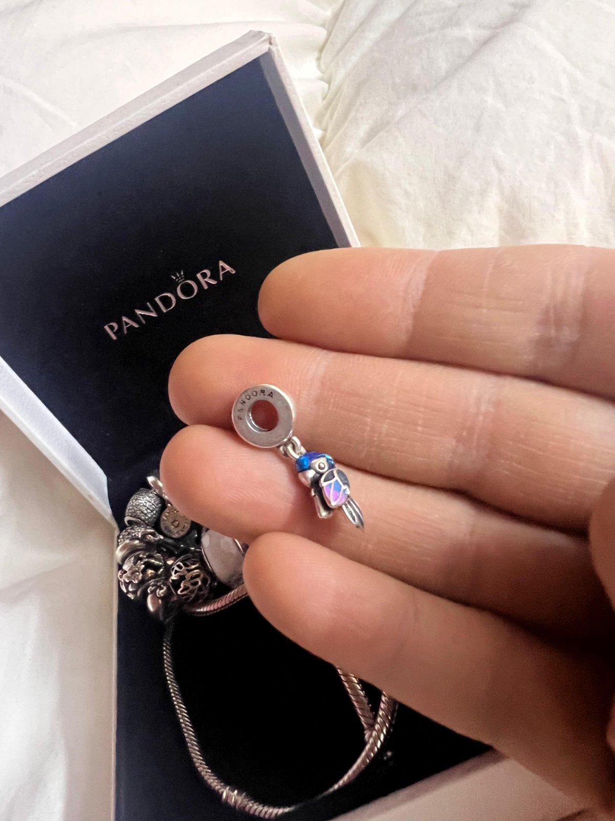 Charm pandora perroquet 