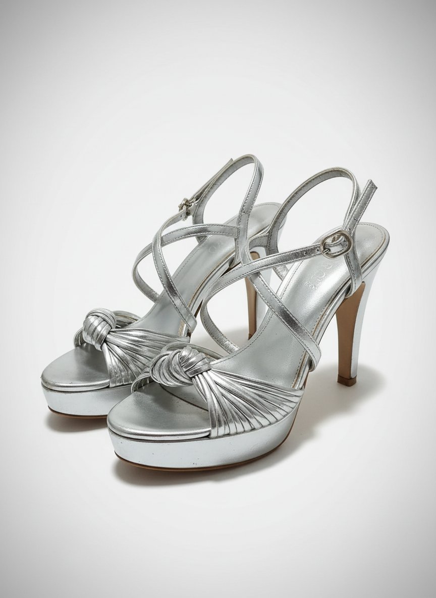 Talons soirées argentées 