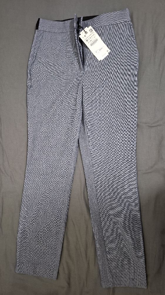 Pantalon Zara Neuf (Taille M) - Bleu/Gris avec Étiquette