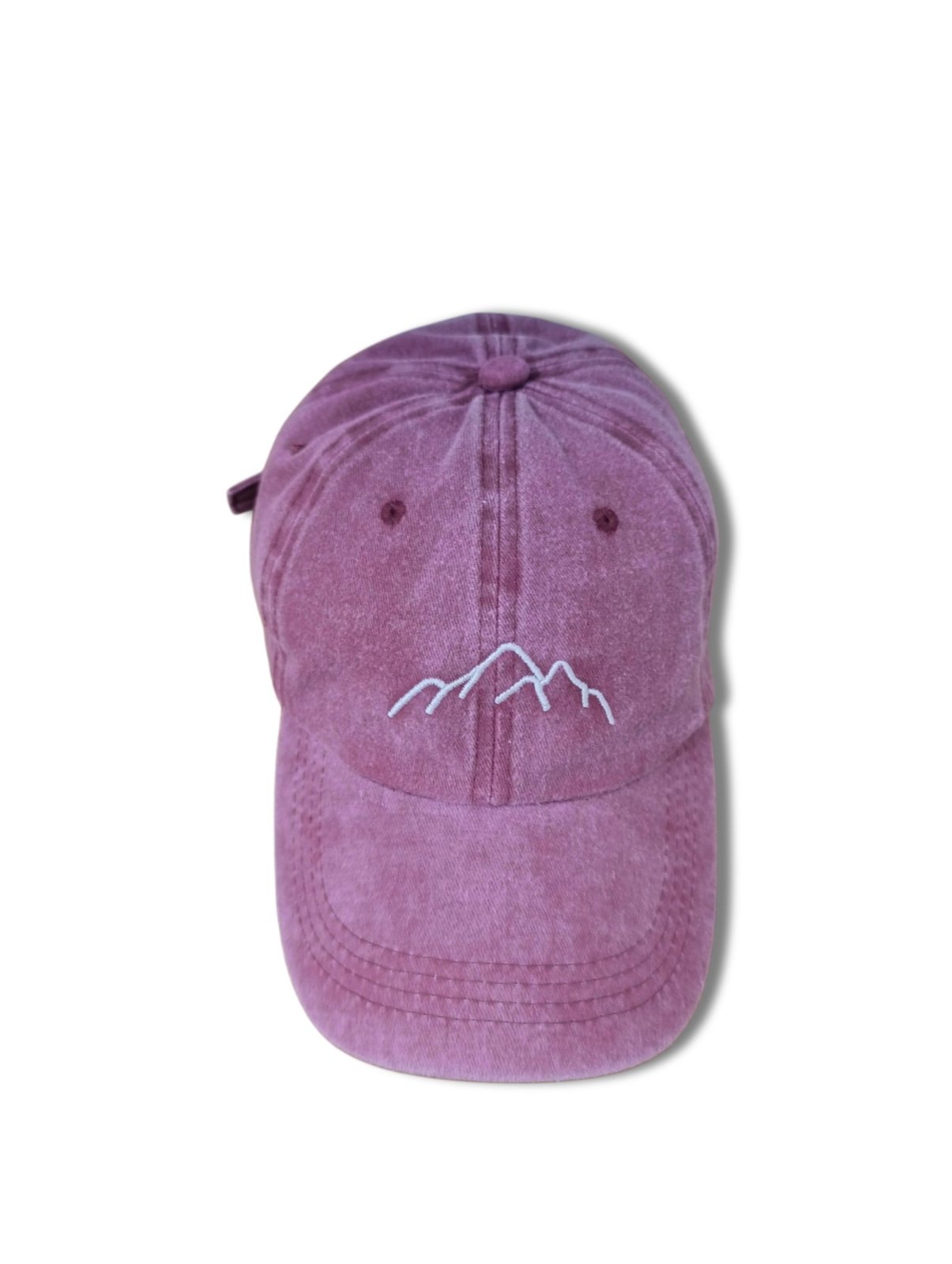 كاسكيت (Casquette) بوردو مزيانة برشة - Vintage / Washed Style