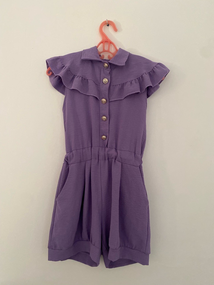 Combishort fille violet