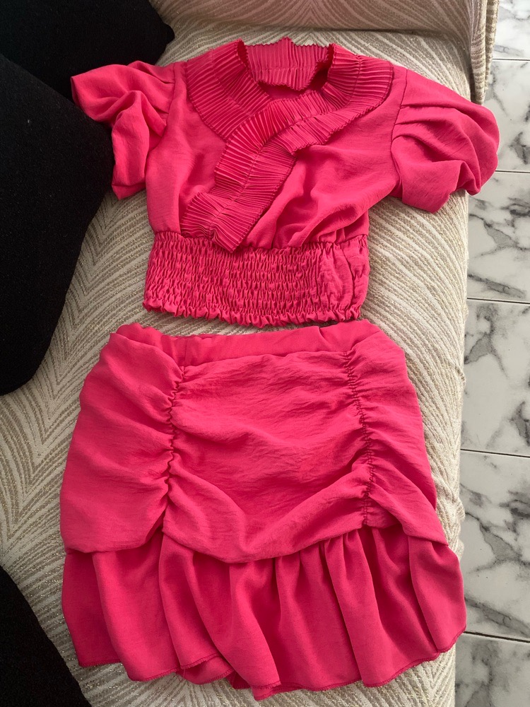 Ensemble fille rose