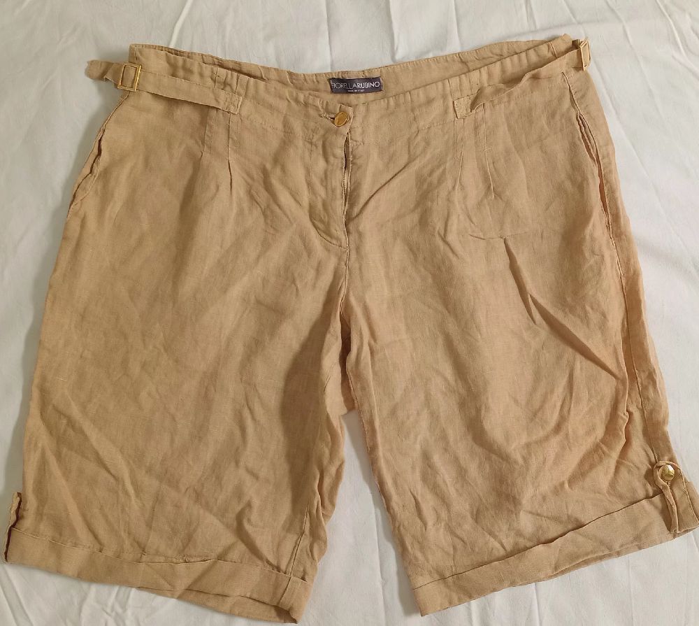Short femme 100% lin