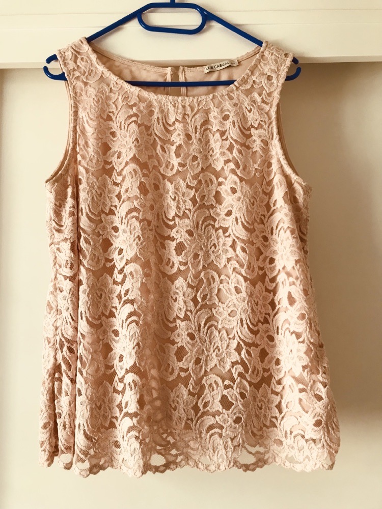 Pull rose perle 