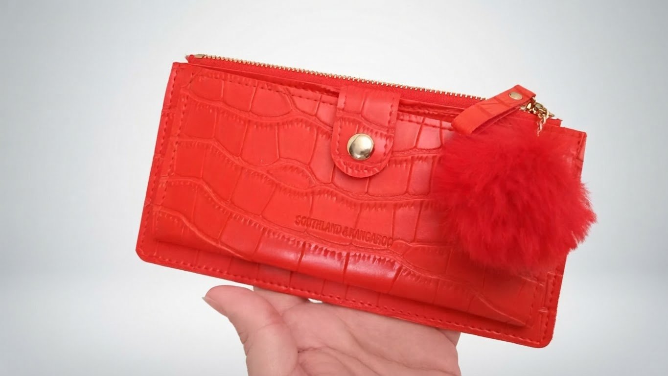 Porte feuille rouge 