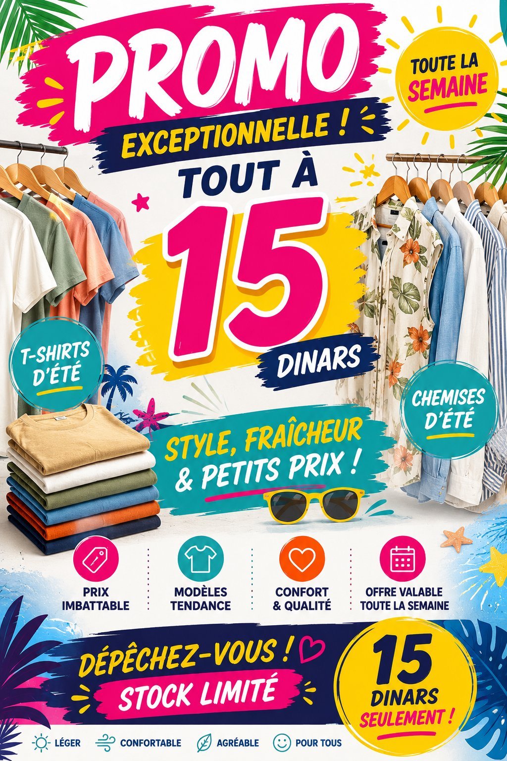 Promo 15 dinars 💸🌸🎁⛱️🌞🥰❤️❤️