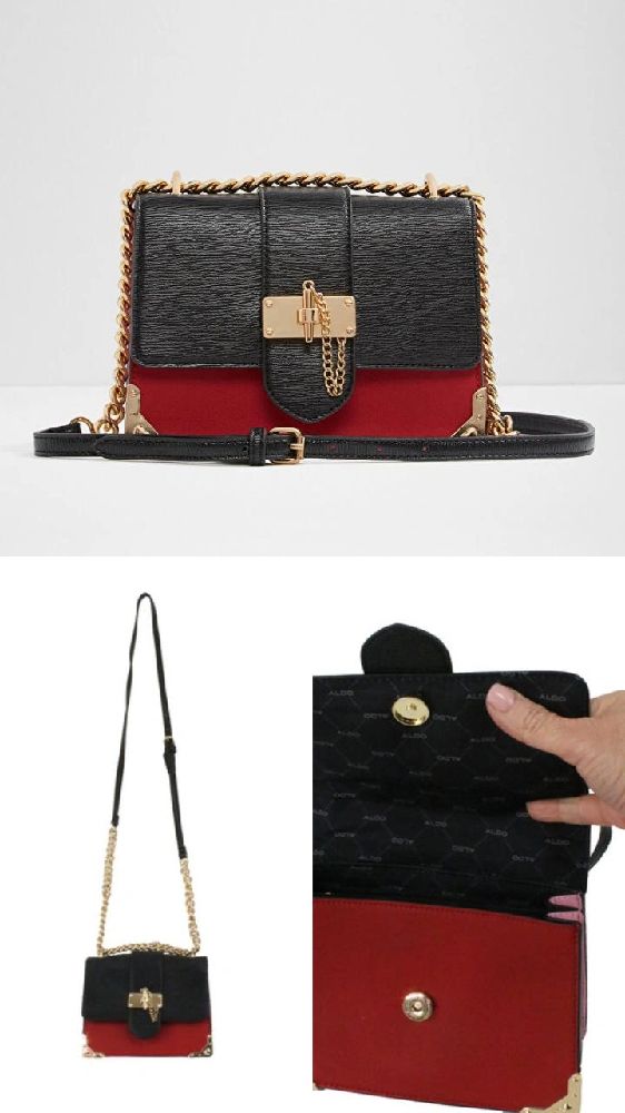 Sac Aldo (noir rouge rose)