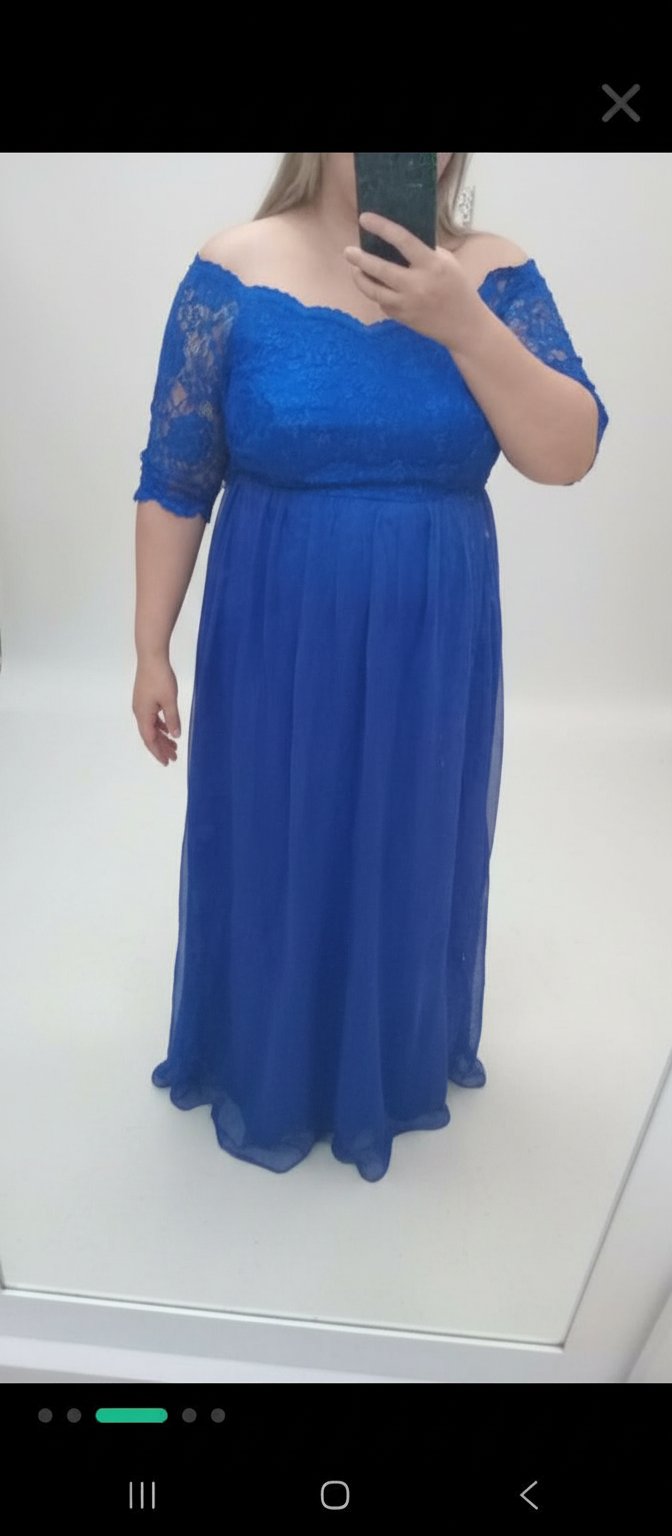 Robe soirée bleu 