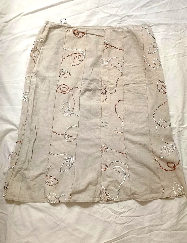 Jupe en lin taille 46