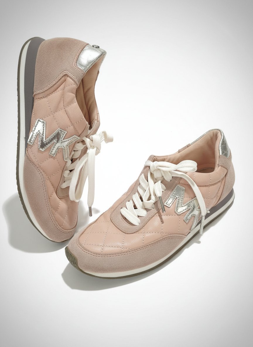 Ces baskets Michael Kors en rose poudré point 36.