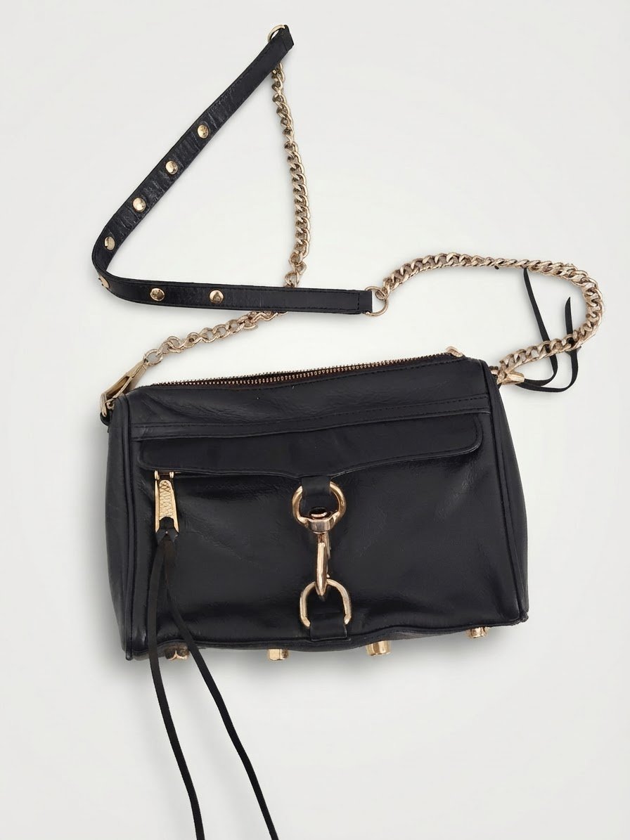 Sac a bandoulière rebecca minkoff noir en cuir