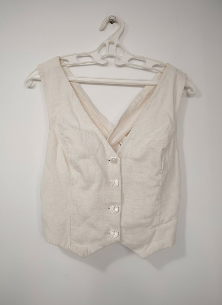Taille 34/36 en lin dos croisés