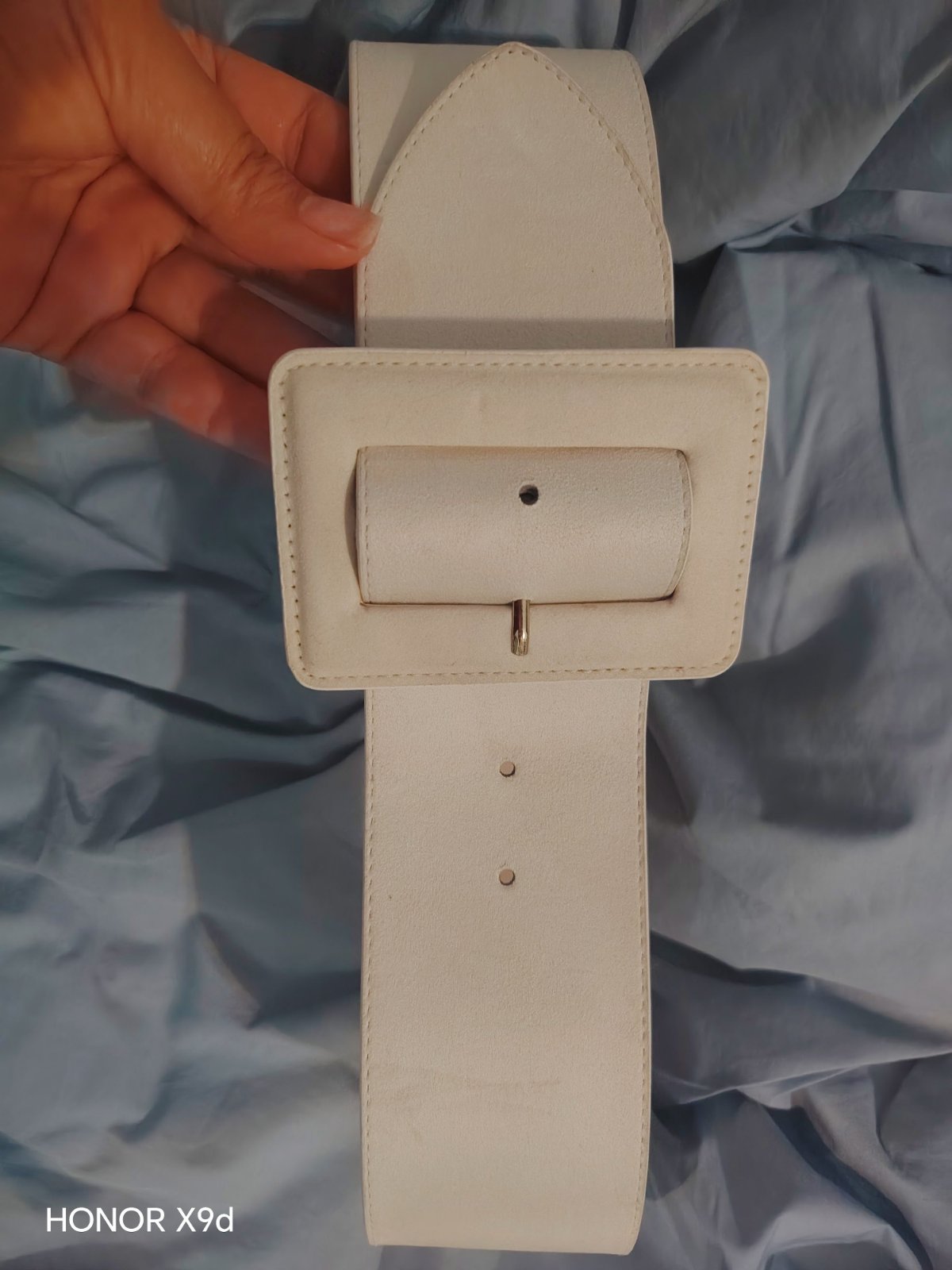 Ceinture large H&M taille S blanc cassé