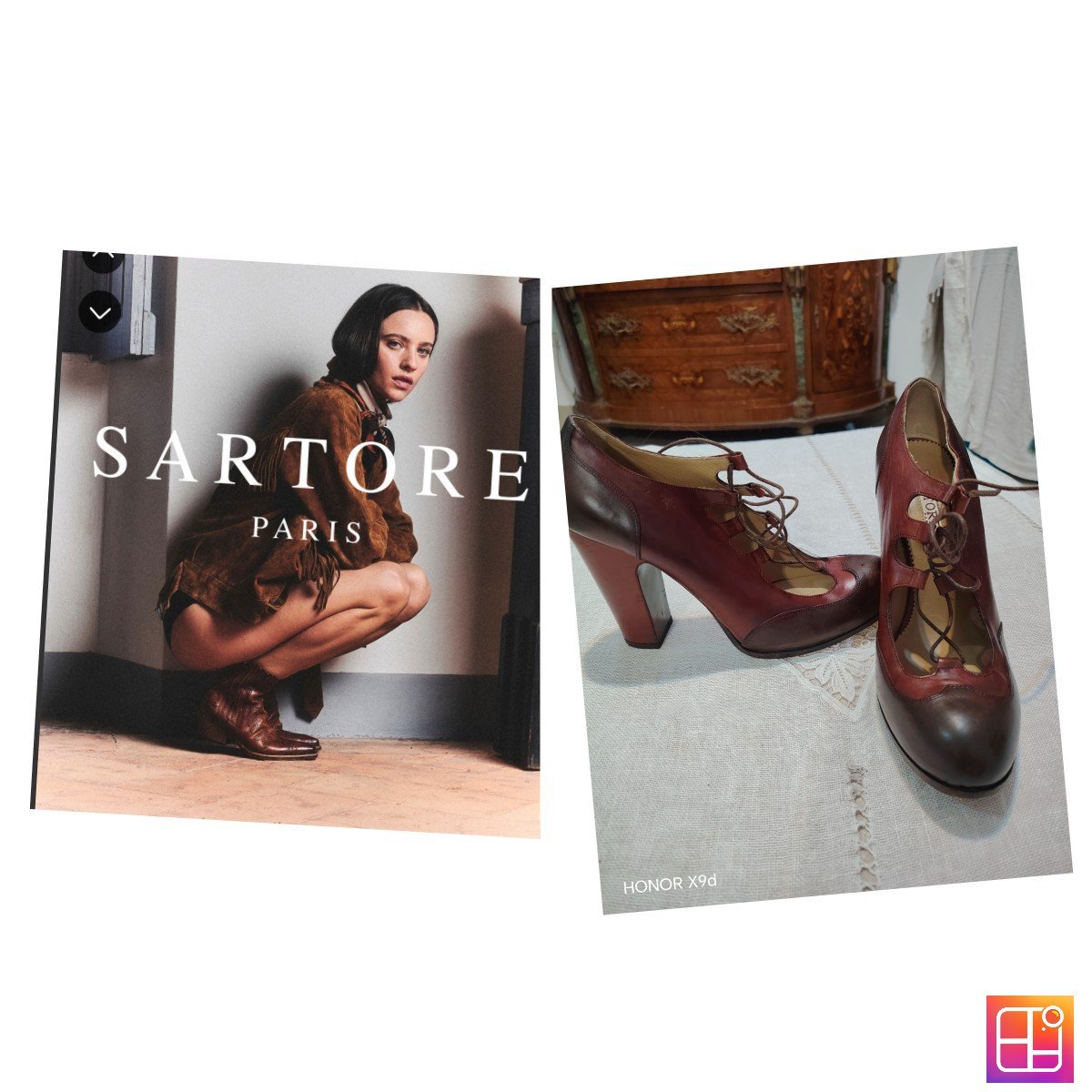 Des chaussures a talon de la marque sartore paris