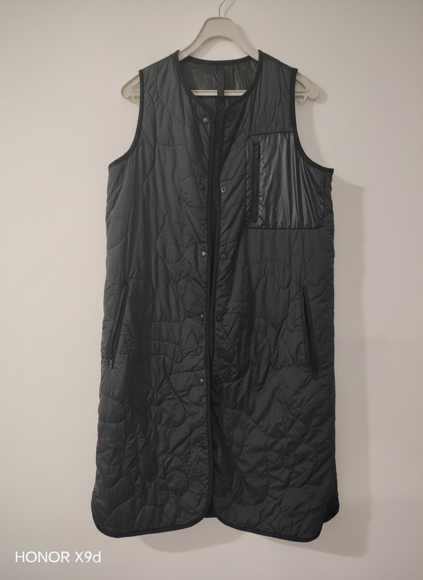 Sans manche Matelassee noir charbon taille 38