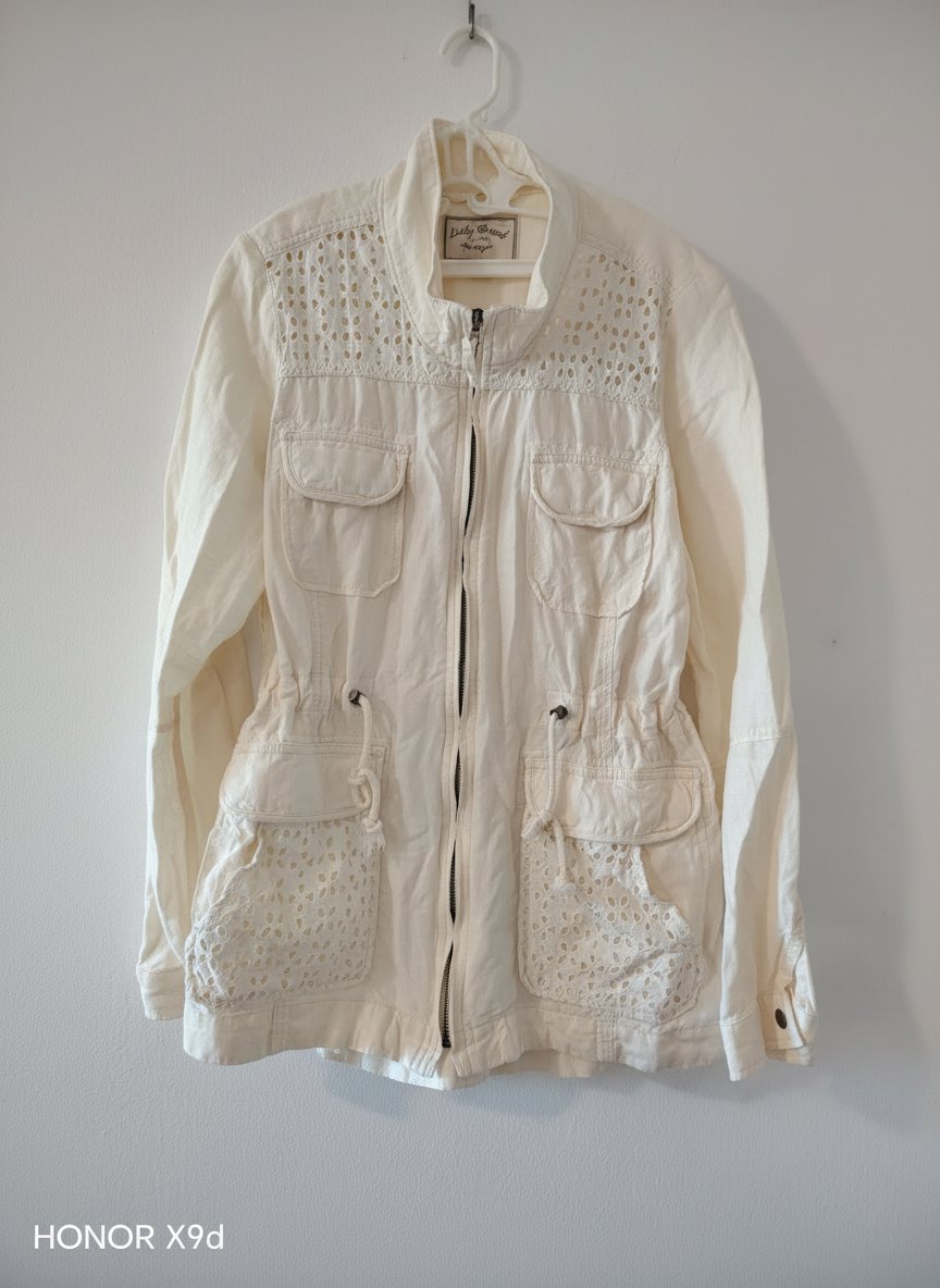Parka en lin ivoire de la marque lucky brand