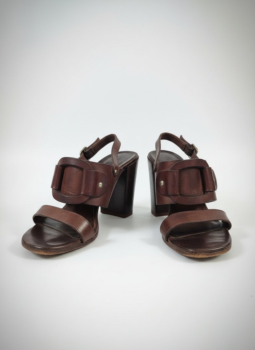 Clergeeie paris en cuir véritable marron pointure 37