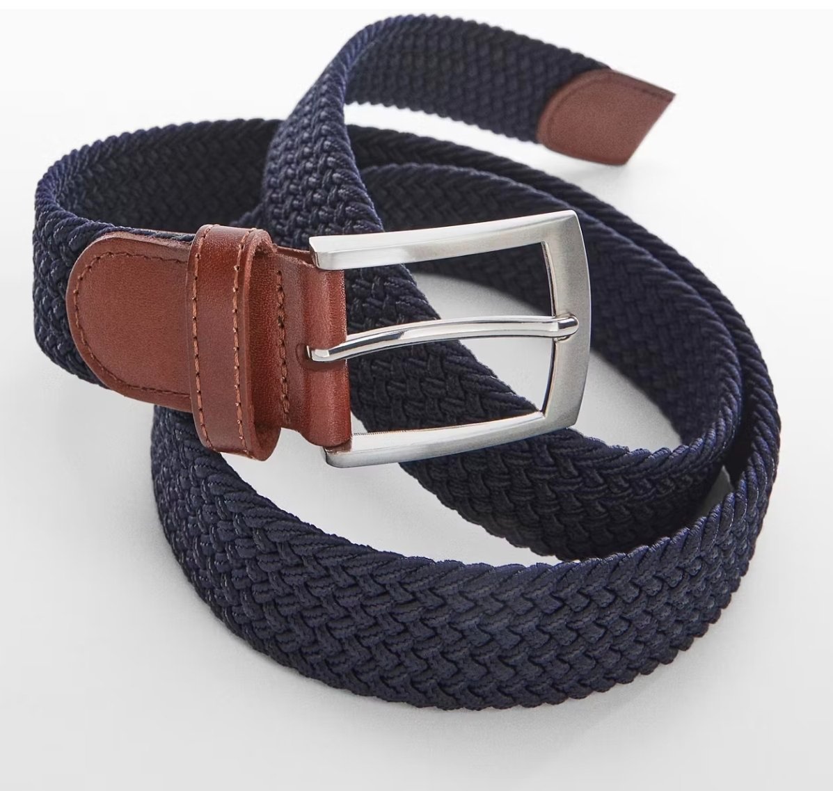 VINEYARD VINES Bleu marine ELASTIC STRETCH Men's Belt S