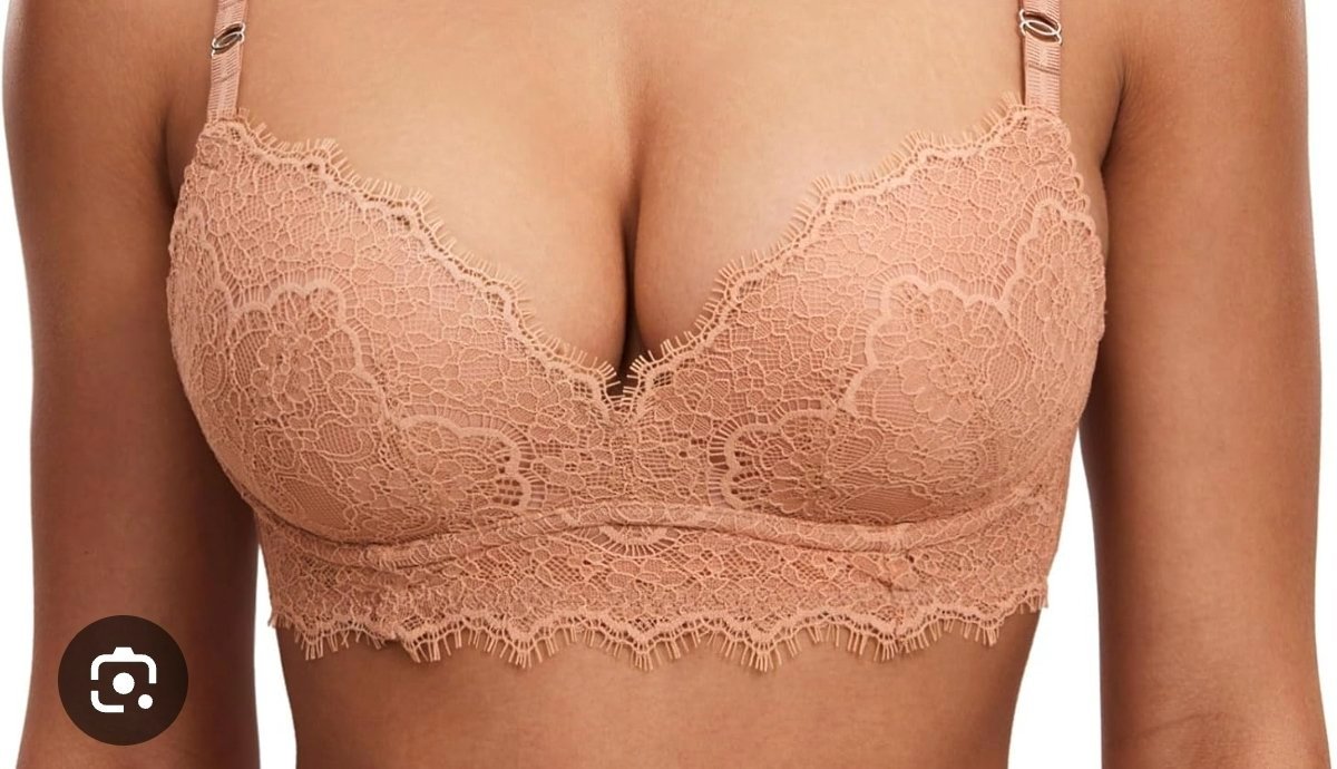 Soutien gorge en dentelle nude H&M