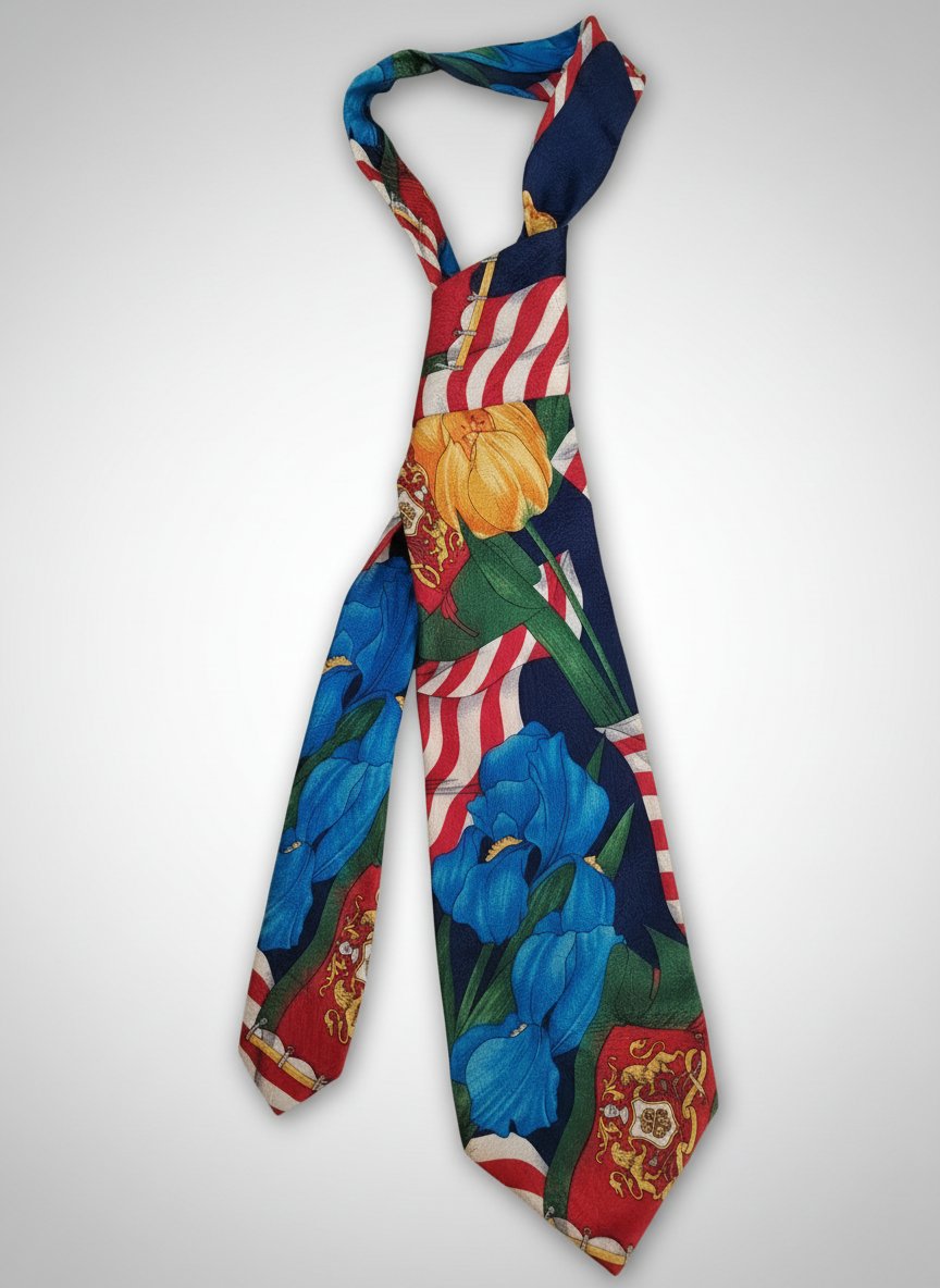 Belle cravate en soie de la marque Kenzo