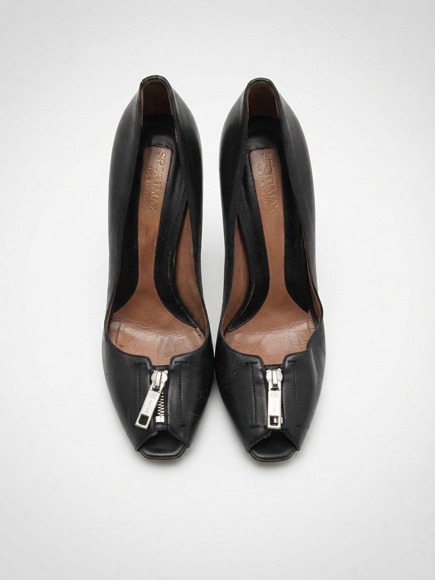 Maxmara escarpin en cuir pointure 41