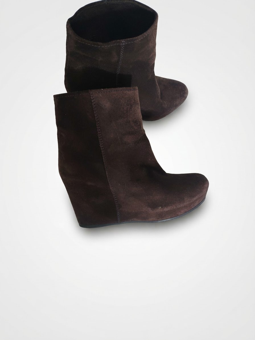 Car shoe bottines compensé en cuir véritable point 37.5