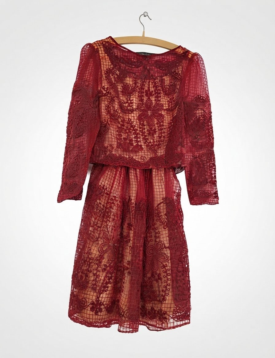 Dolce Gabanna robe rouge bordeau taille S