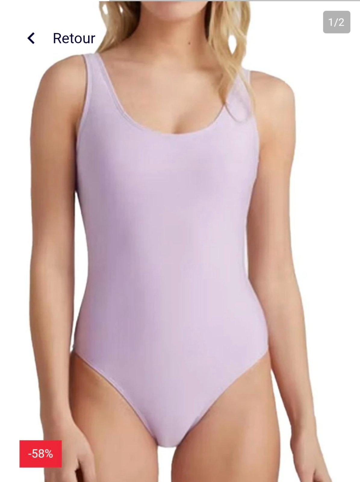 Maillot lilas T 38