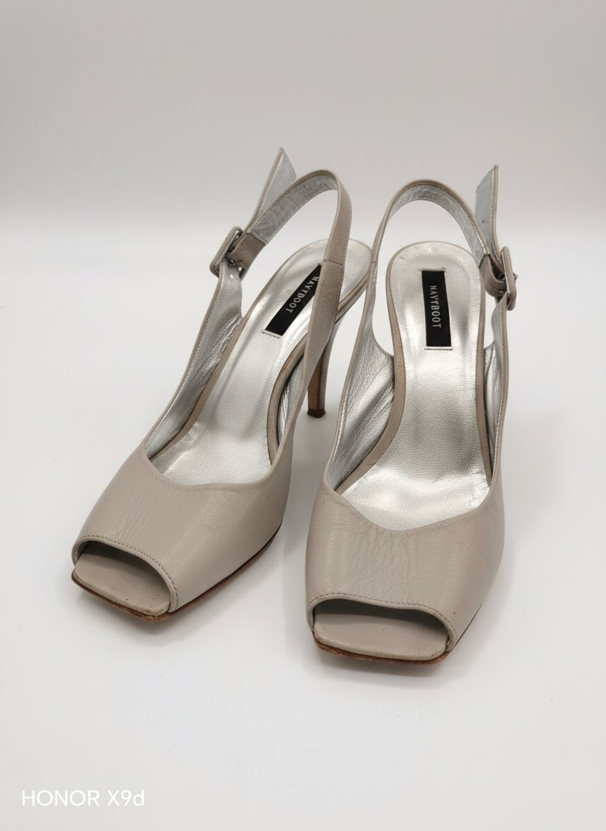 Navyboot en cuir veritable gris 