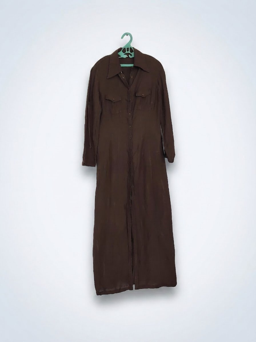 Robe maxi 9amraya, taille 36 marron