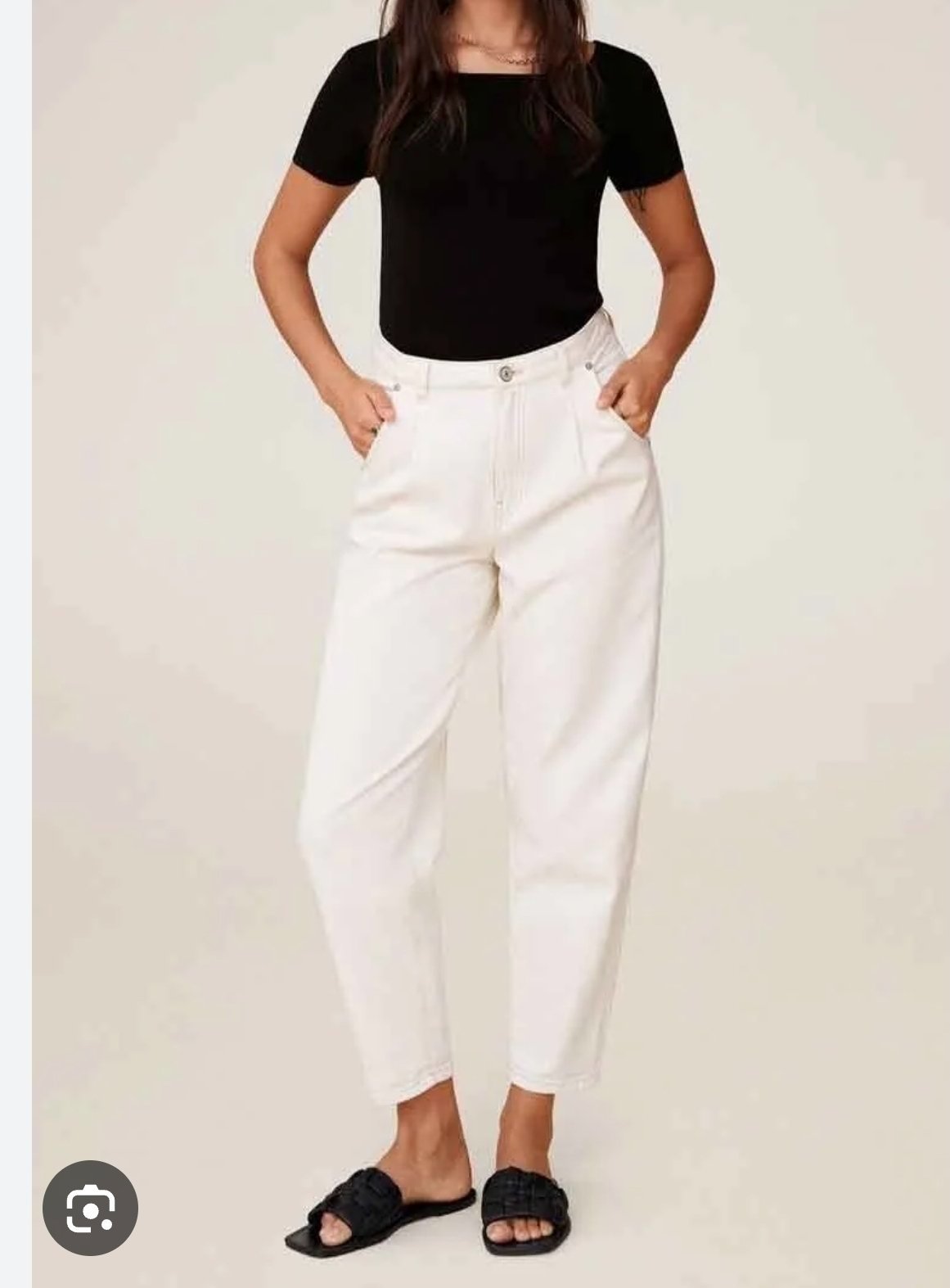 Un jeans blanc de la marque only, taille 34 petit 36