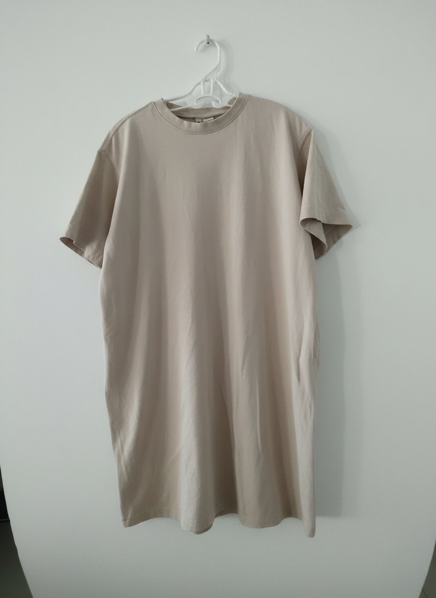 Robe T-shirt divided, beige claire, taille xs meme s