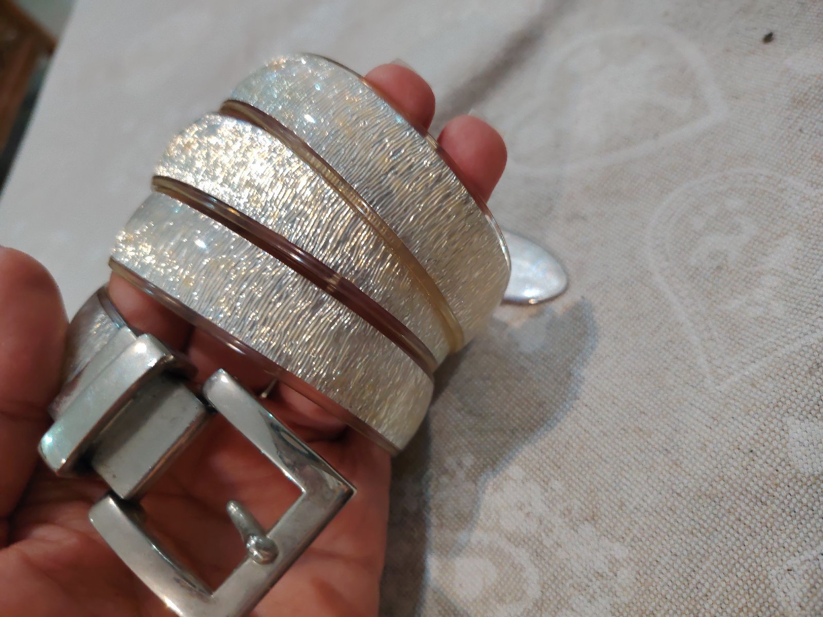 Ceinture en metal et plastique taille S