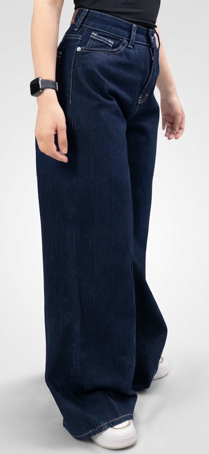 Jean brute super wide leg , voir description