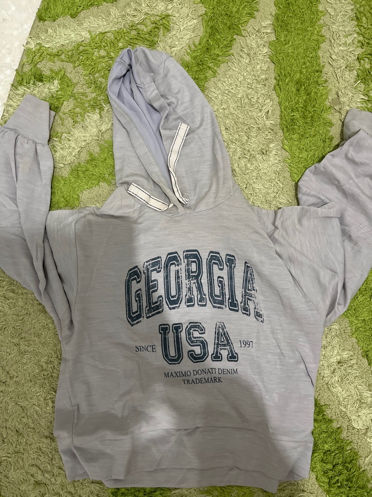 Cropped hoodie en gris
