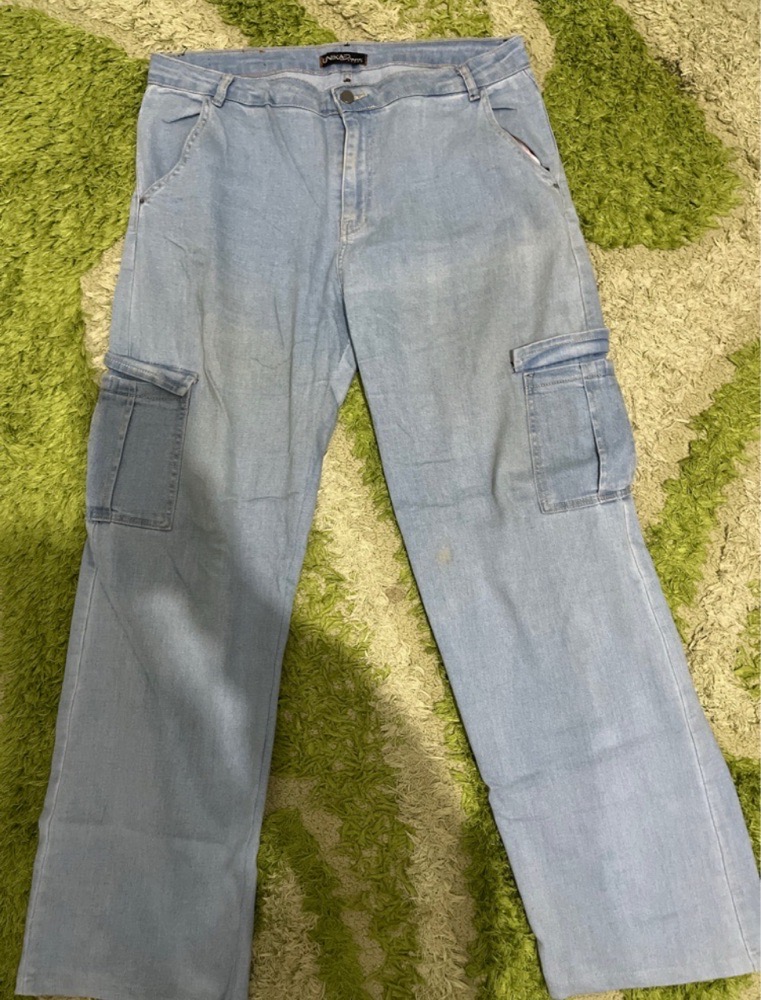 Jean cargo bleu claire l