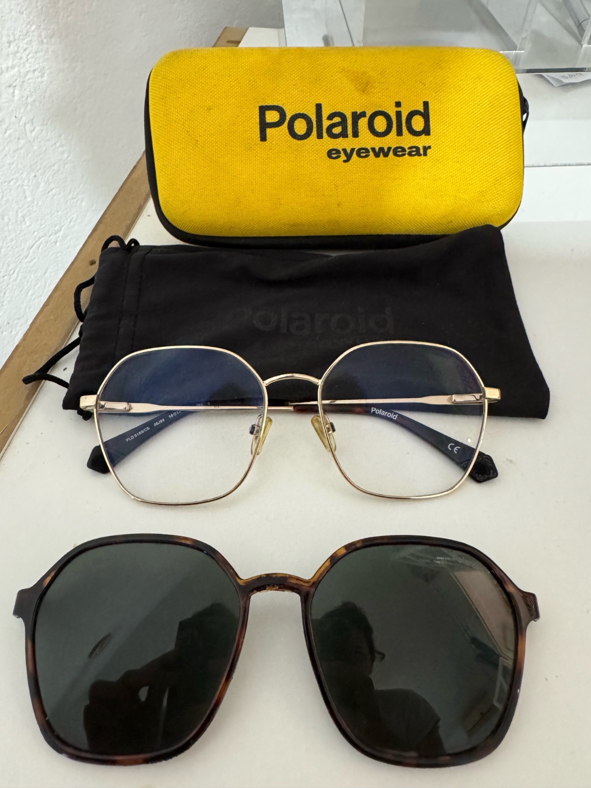 Lunette polaroid + applique 