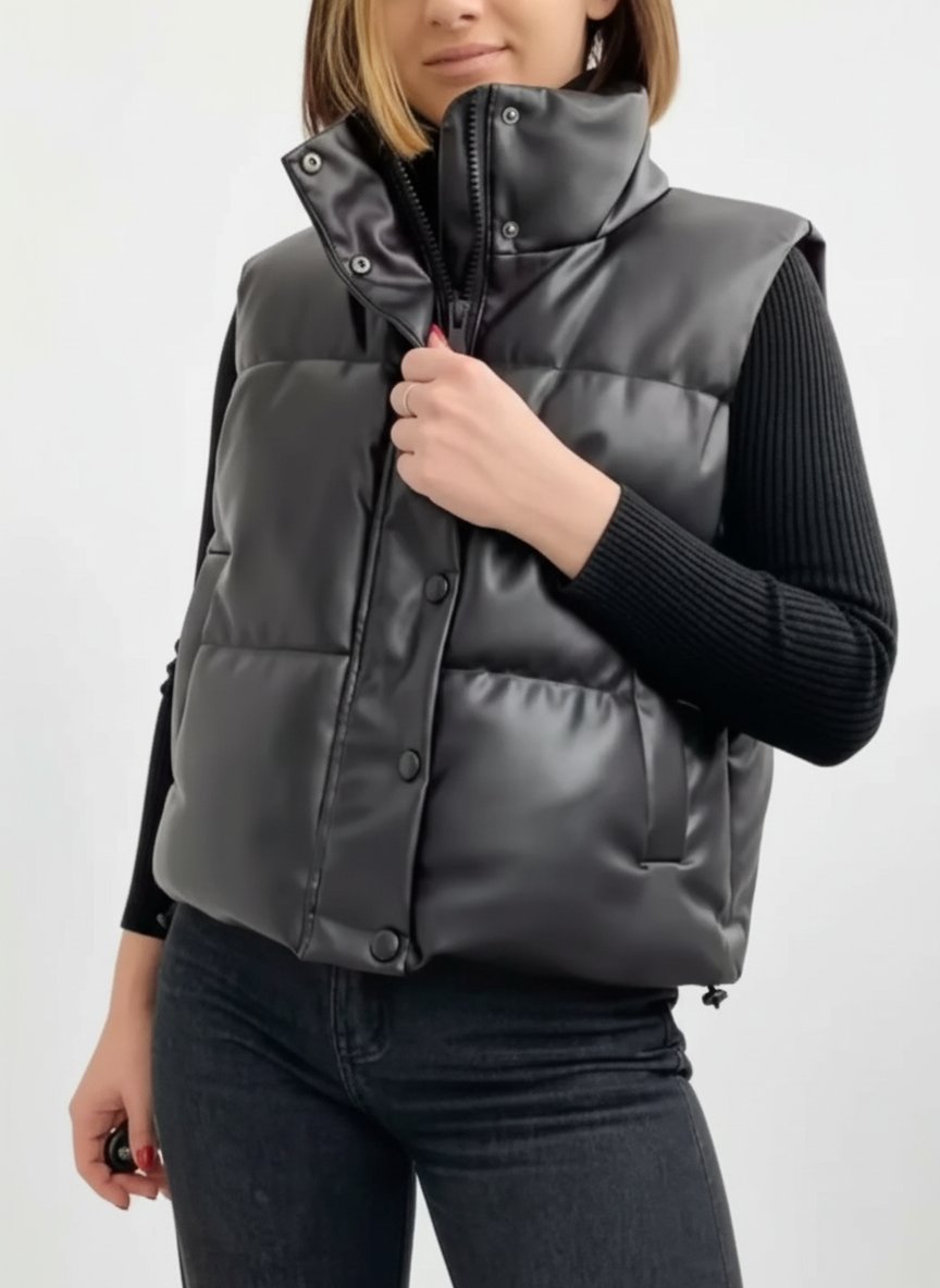 Doudoune en cuir 