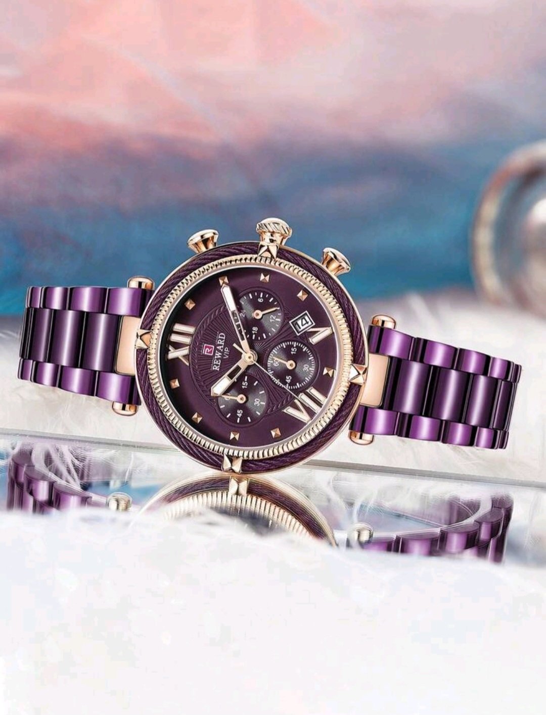 Montre à Quartz Reward chic et élégante 