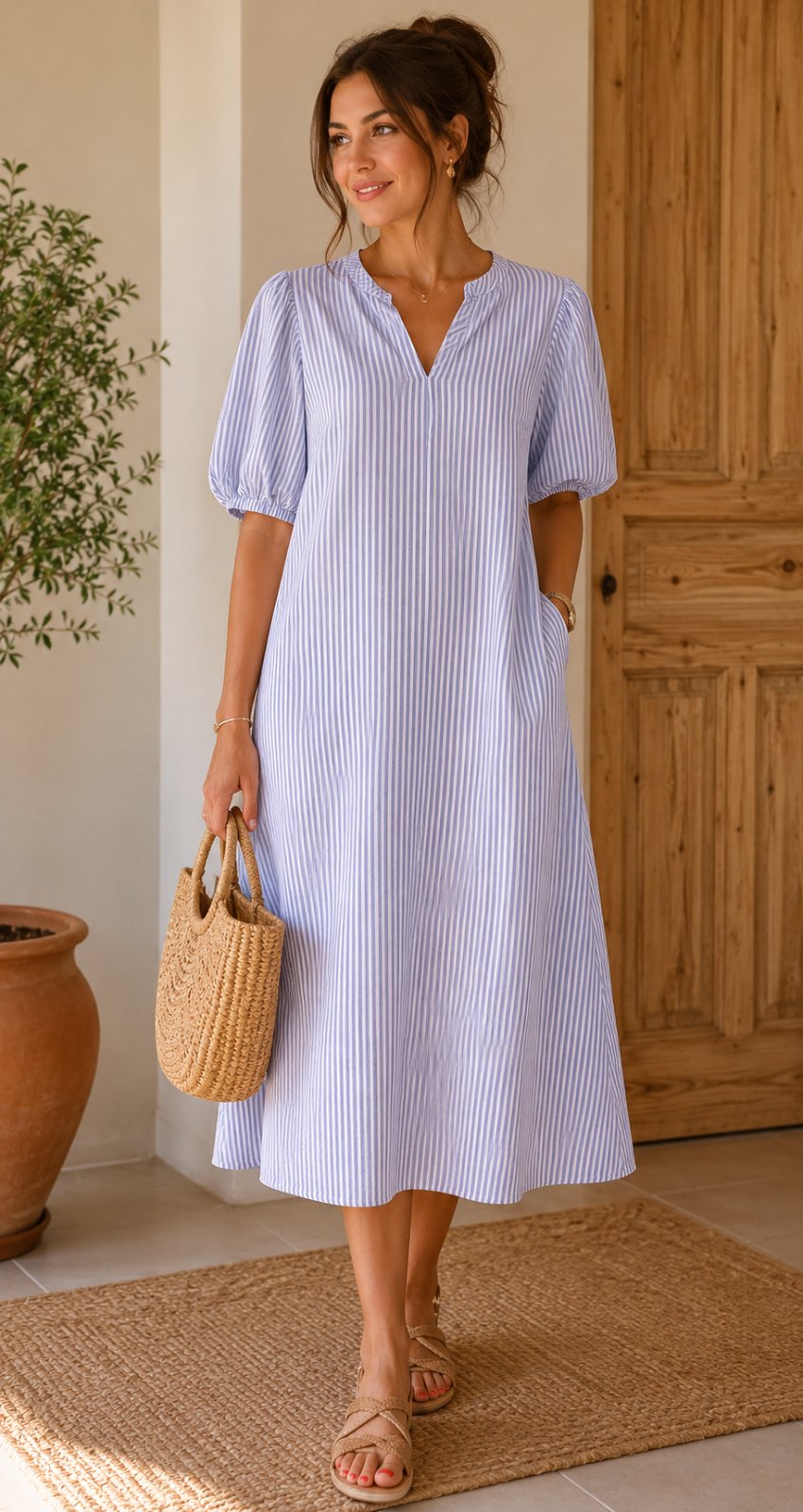 Robe à rayures 