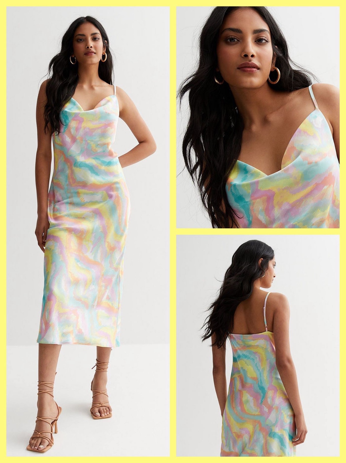 Robe satinée New Look taille L 
