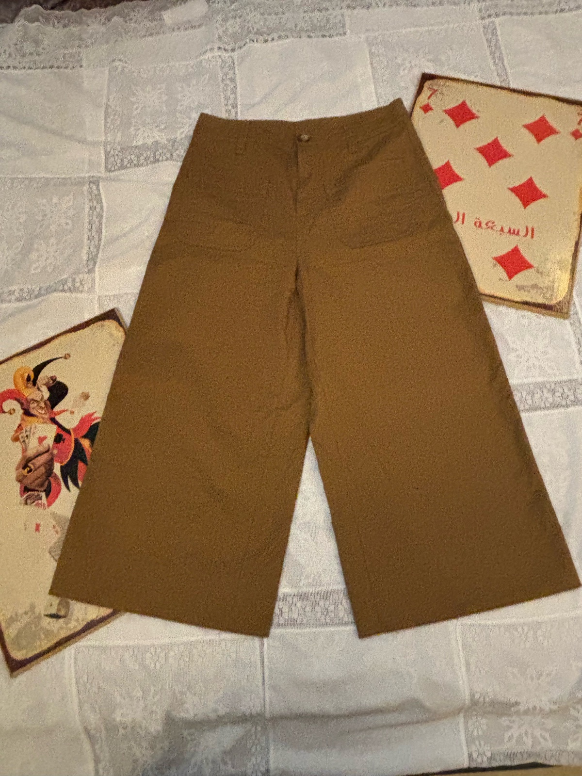 Pantalon Femme Marron Hallhuber taille 34