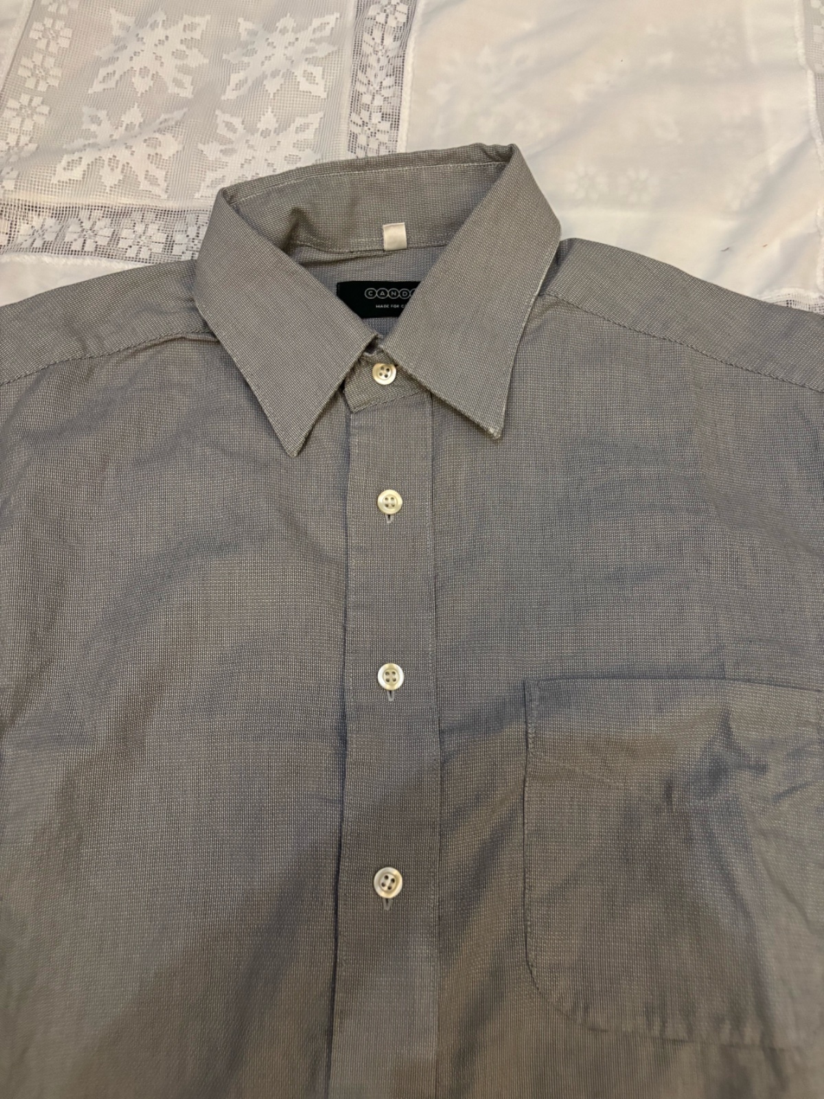 Chemise Canda C&A Homme Grise taille 40