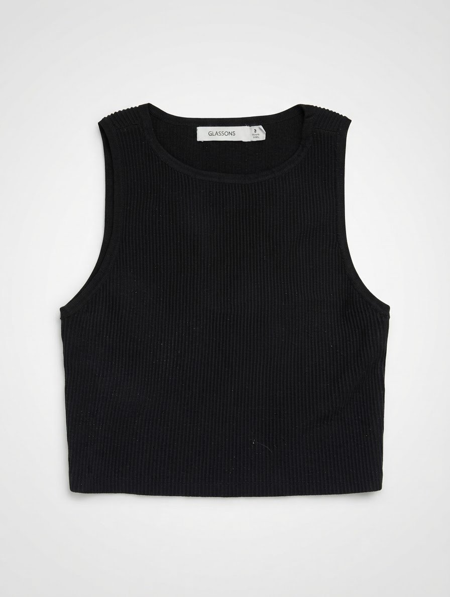 Pull S taille haute élastique noir 